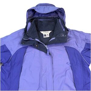 Columbia Cross Terra Core Interchange 3 in 1 Winter Jacket Women's M Purple Ski